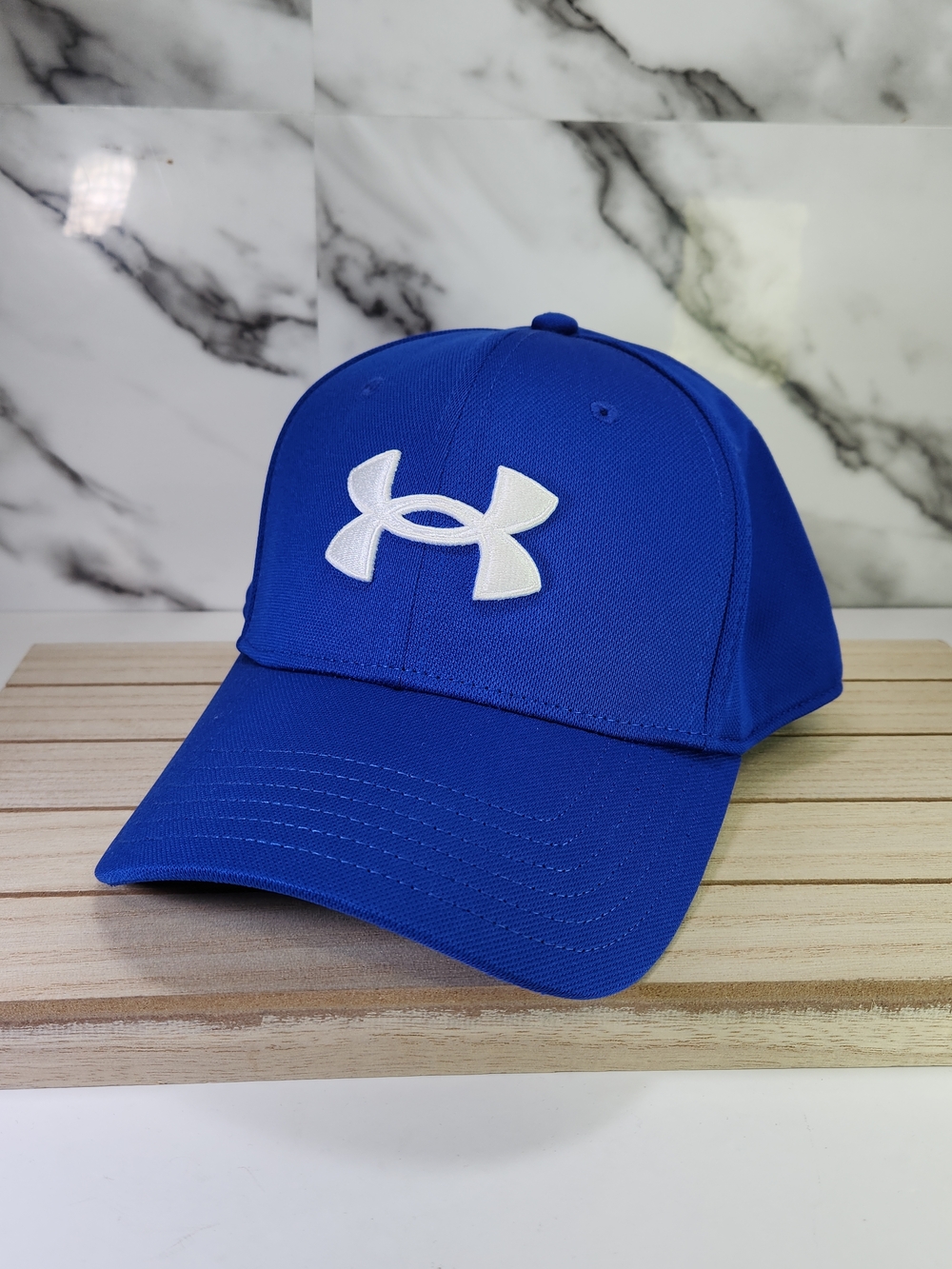 Under Armour Royal Blue Logo Baseball Cap. Fitted M-L